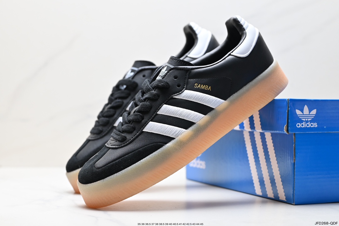 170 阿迪达斯三叶草Adidas Originals Samba Vegan OG”SPD“桑巴舞板鞋 IG5744