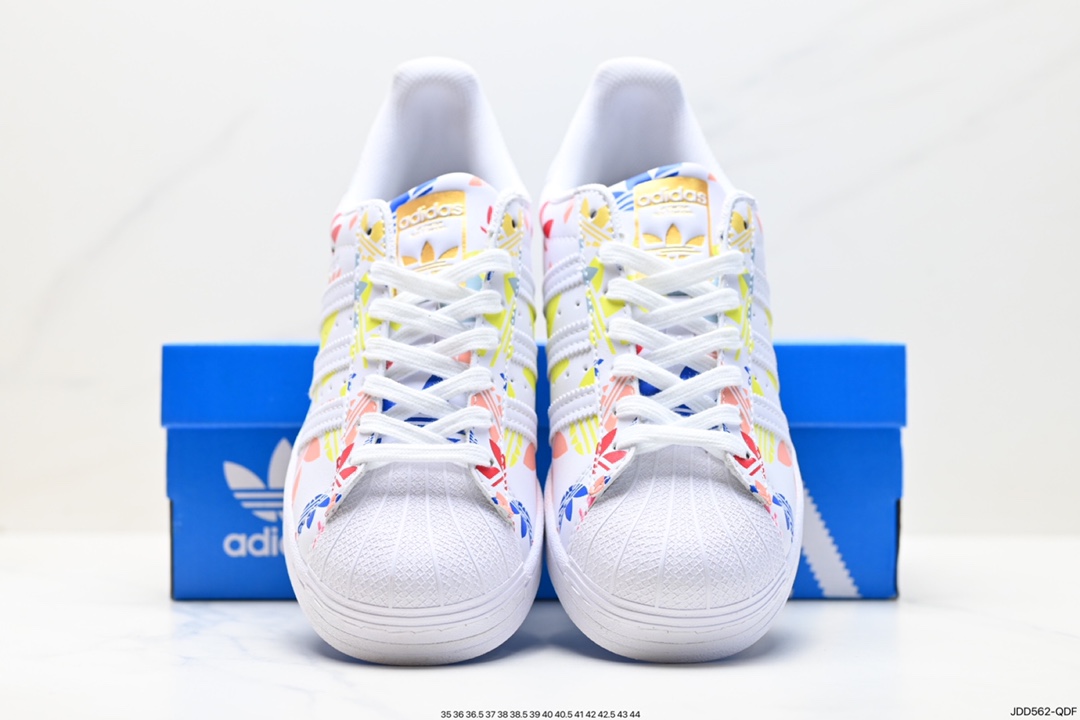 120 阿迪达斯Adidas三叶草 Originals Superstar Pride RM贝壳头板鞋 H00183