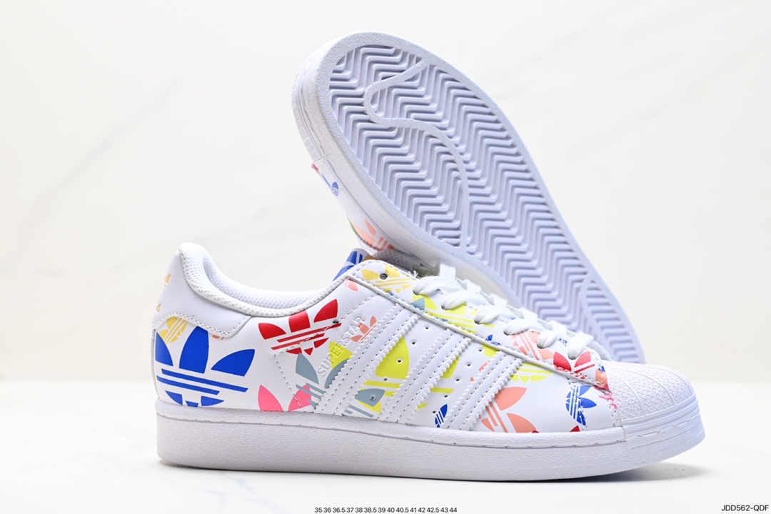 120 阿迪达斯Adidas三叶草 Originals Superstar Pride RM贝壳头板鞋 H00183