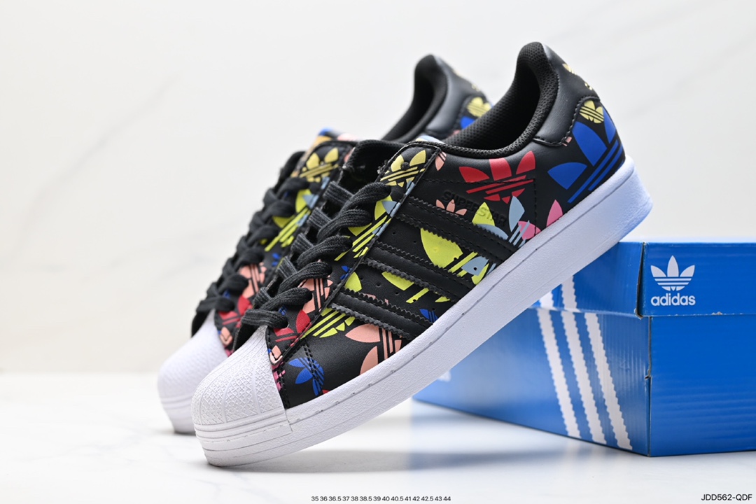 120 阿迪达斯Adidas三叶草 Originals Superstar Pride RM贝壳头板鞋 H00183