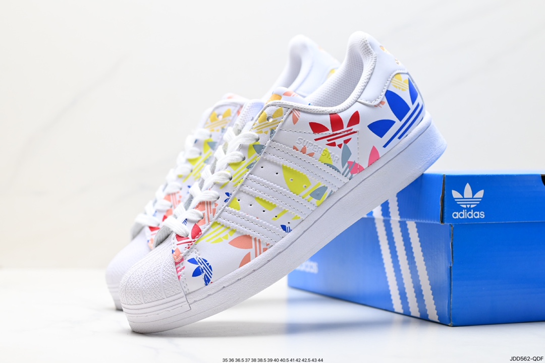 120 阿迪达斯Adidas三叶草 Originals Superstar Pride RM贝壳头板鞋 H00183