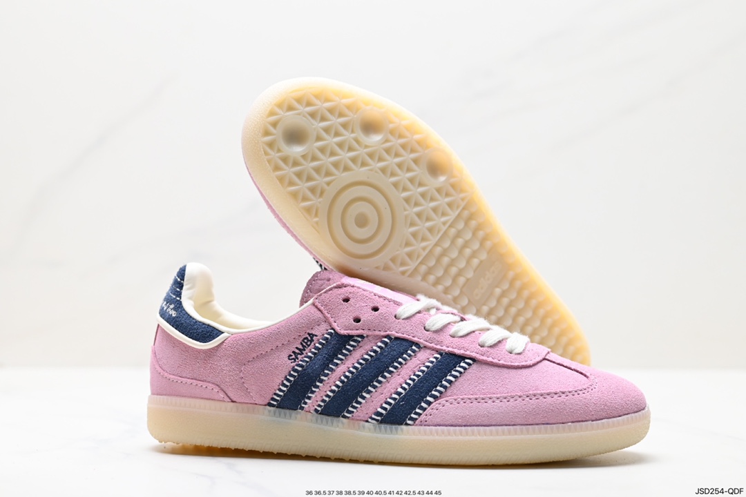 200 阿迪达斯三叶草Adidas Originals Samba Vegan OG”SPD“桑巴舞板鞋 IG4198