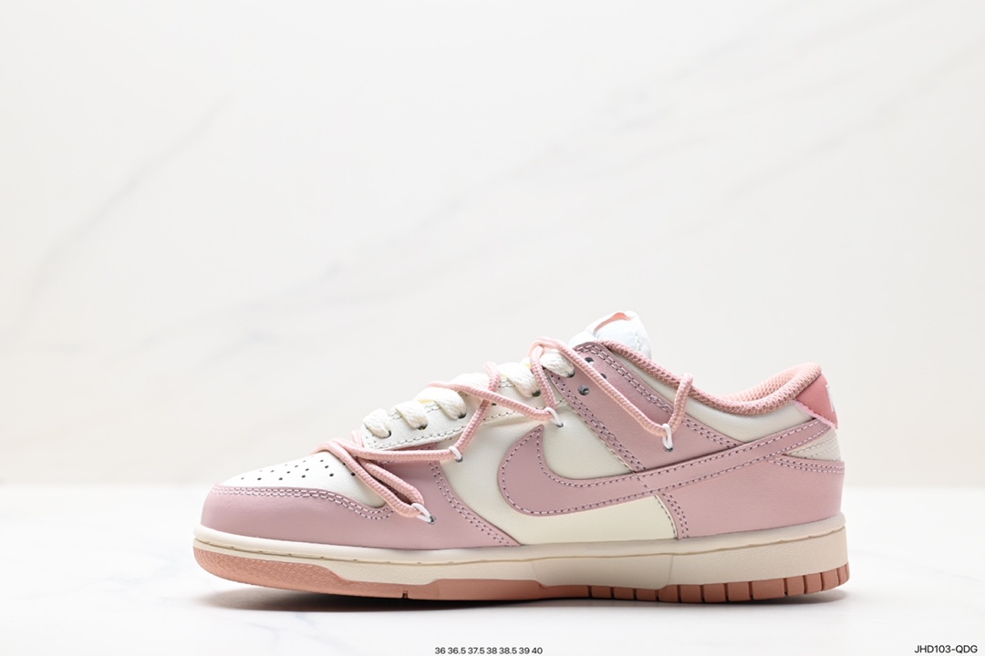 190 耐克Nike SB Dunk Low”Milk WhitePinkSmile“扣篮系列低帮休闲运动滑板板鞋