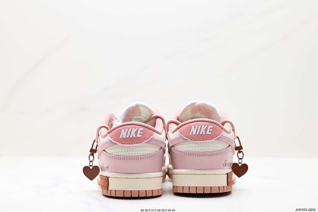 190 耐克Nike SB Dunk Low”Milk WhitePinkSmile“扣篮系列低帮休闲运动滑板板鞋