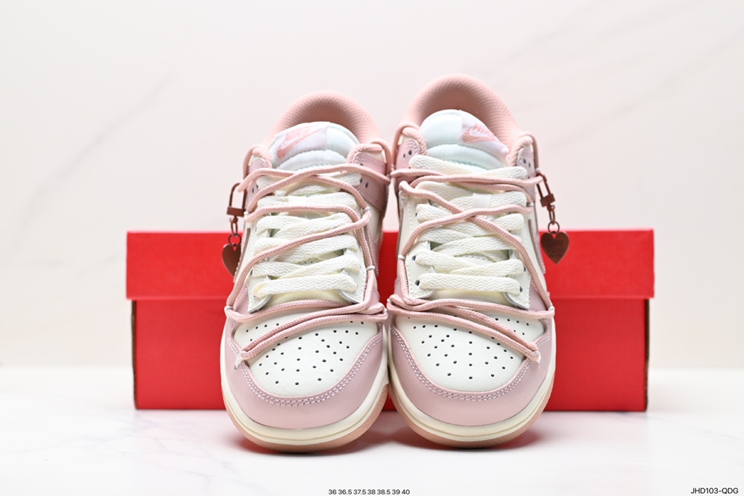 190 耐克Nike SB Dunk Low”Milk WhitePinkSmile“扣篮系列低帮休闲运动滑板板鞋