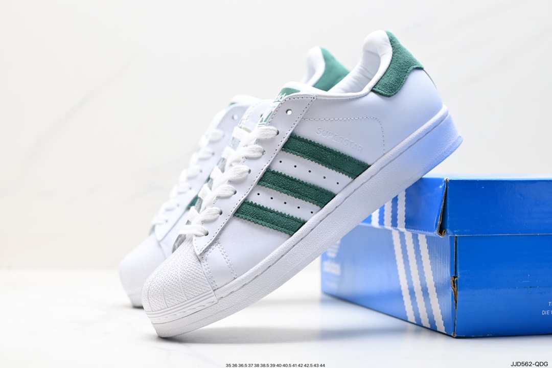 130 阿迪达斯Adidas三叶草 Originals Superstar Pride RM贝壳头板鞋 EE4473