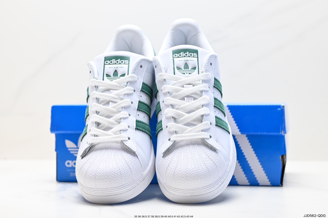 130 阿迪达斯Adidas三叶草 Originals Superstar Pride RM贝壳头板鞋 EE4473