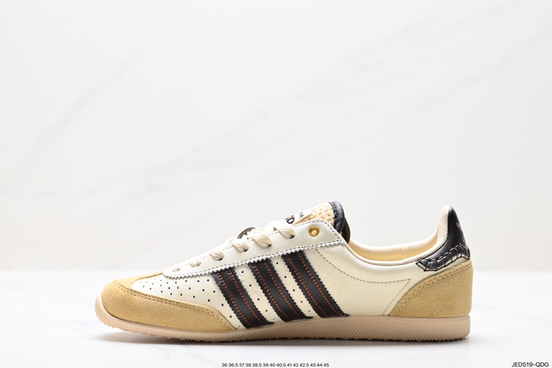 150 Wales Bonner x Adidas WB Japan Low”Cream White Dark Brown“WB日产慢跑鞋“奶油白淡黄深棕”GY5748