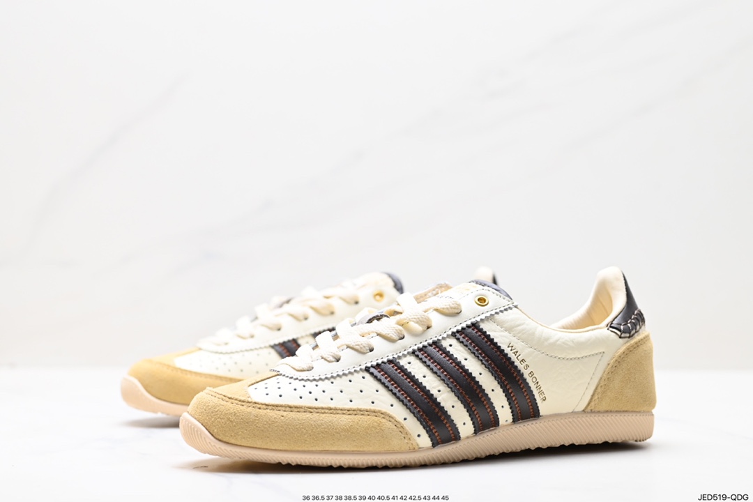 150 Wales Bonner x Adidas WB Japan Low”Cream White Dark Brown“WB日产慢跑鞋“奶油白淡黄深棕”GY5748