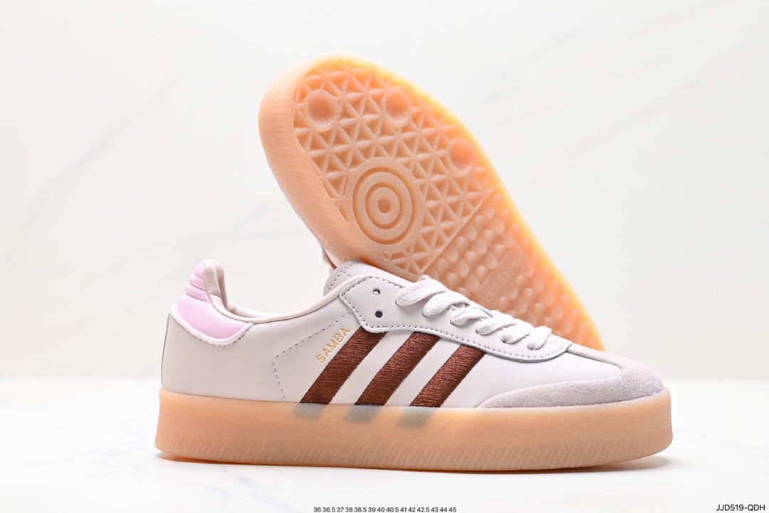 130 阿迪达斯三叶草Adidas Originals Samba Vegan OG”SPD“桑巴舞板鞋 ID3737