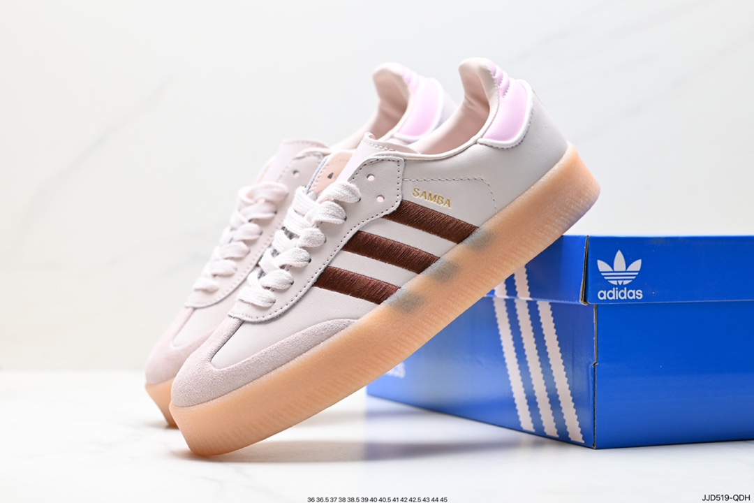 130 阿迪达斯三叶草Adidas Originals Samba Vegan OG”SPD“桑巴舞板鞋 ID3737