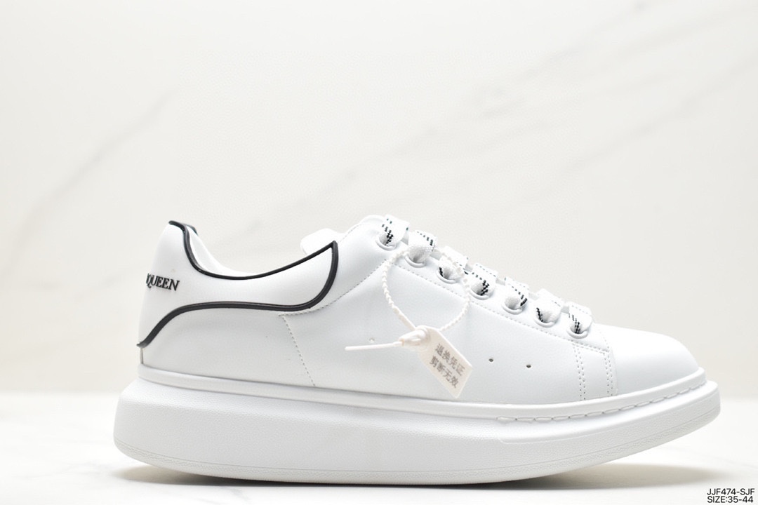 Alexander McQueen 1:1
 Shoes Sneakers Top 1:1 Replica
 White Low Tops