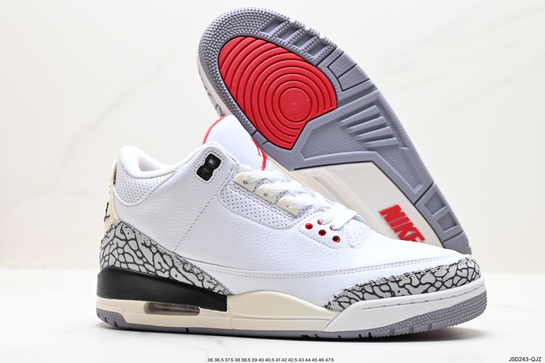 200 Air Jordan 3 Retro ”Hide and Sneak“ 白灰棕 DN3707-100