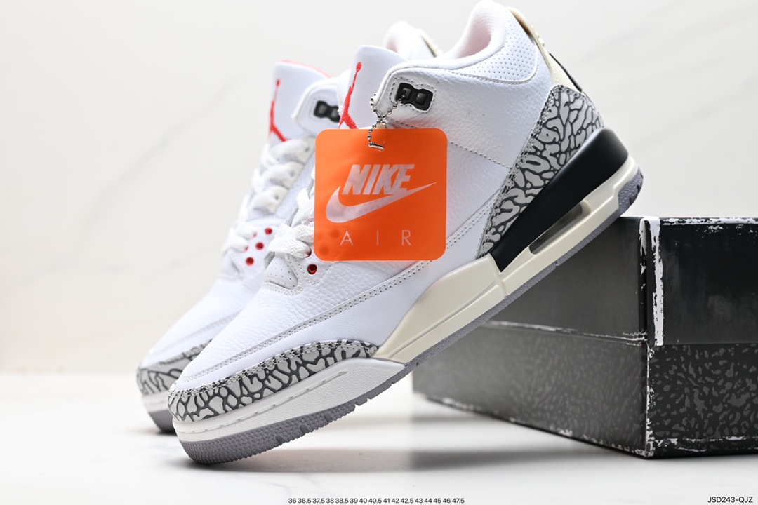 200 Air Jordan 3 Retro ”Hide and Sneak“ 白灰棕 DN3707-100