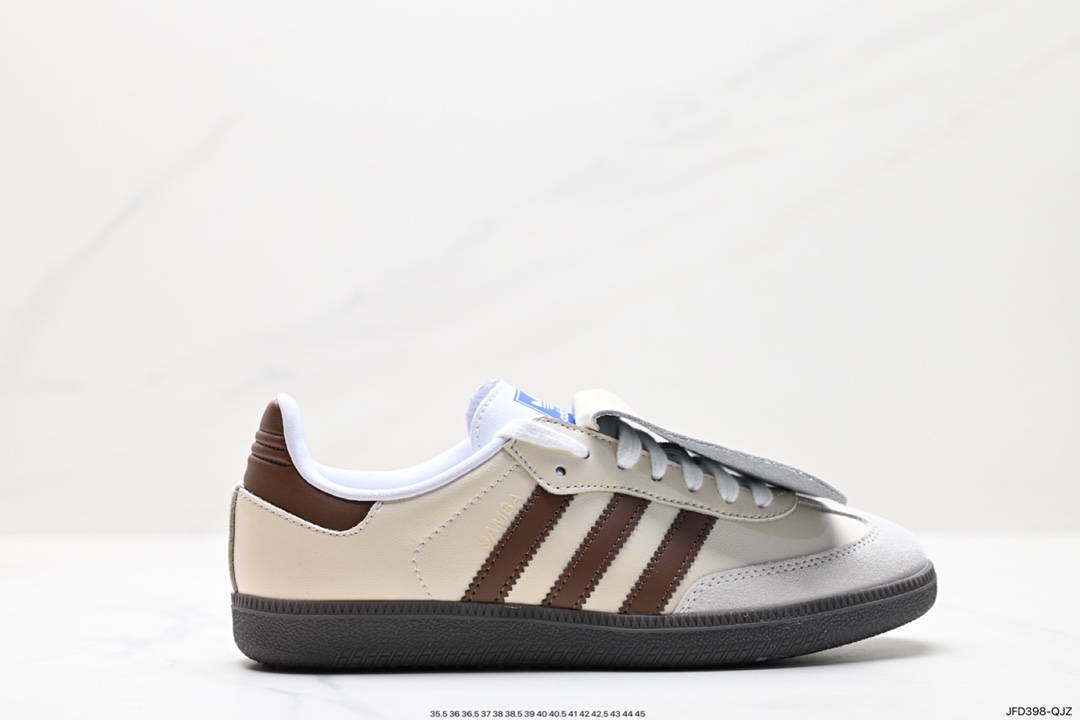 阿迪达斯三叶草Adidas Originals Samba Vegan OG”SPD“桑巴舞板鞋 IG1024