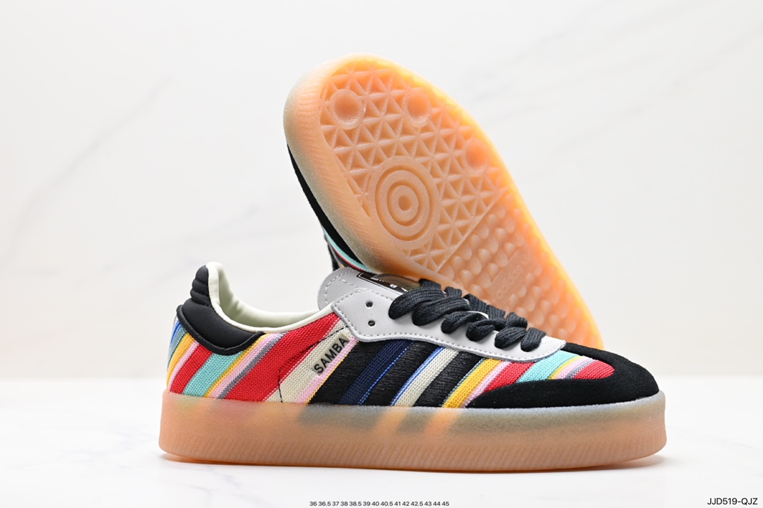 130 阿迪达斯三叶草Adidas Originals Samba Vegan OG”SPD“桑巴舞板鞋 ID0444