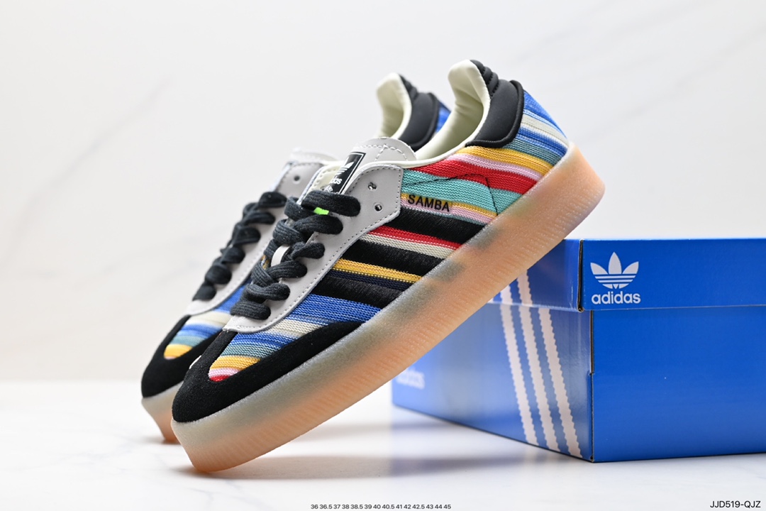 130 阿迪达斯三叶草Adidas Originals Samba Vegan OG”SPD“桑巴舞板鞋 ID0444