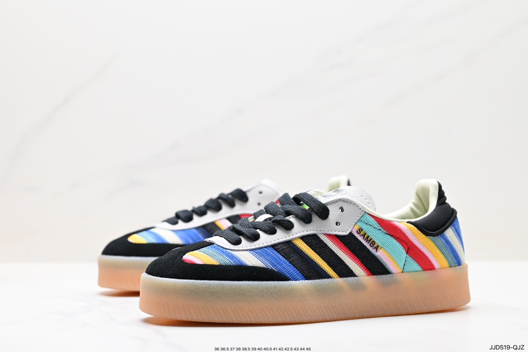 130 阿迪达斯三叶草Adidas Originals Samba Vegan OG”SPD“桑巴舞板鞋 ID0444