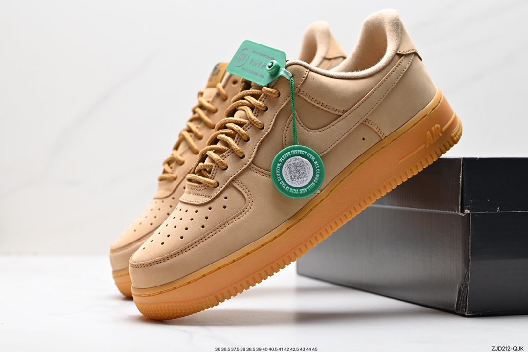 240 Nike Air Force1 Low AF1 经典款小麦色空军一号低帮休闲板鞋 AA4061-200