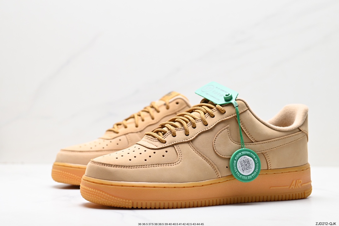 240 Nike Air Force1 Low AF1 经典款小麦色空军一号低帮休闲板鞋 AA4061-200