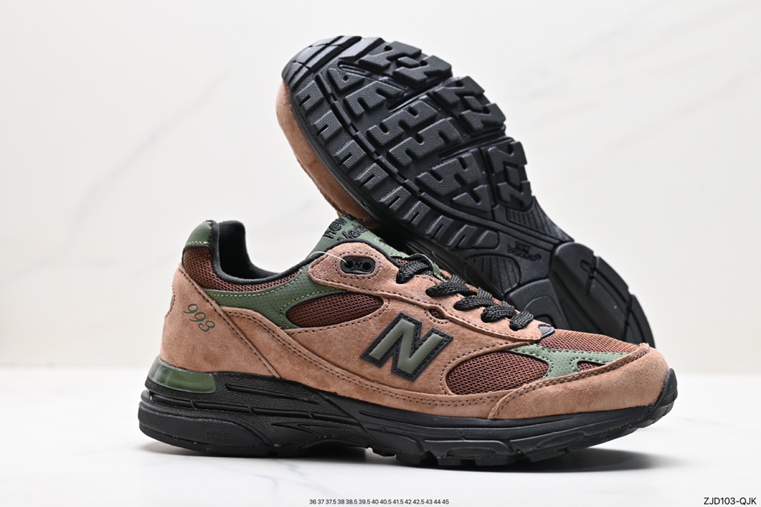 New Balance Made in USA MR993系列美产血统经典复古休闲运动百搭老爹跑步鞋“联名奶白岩石灰”MR993ALD