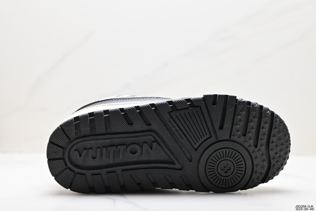 200 LV路易威登Louis Vuitton Trainer Maxi Low Sneaker 面包版板鞋