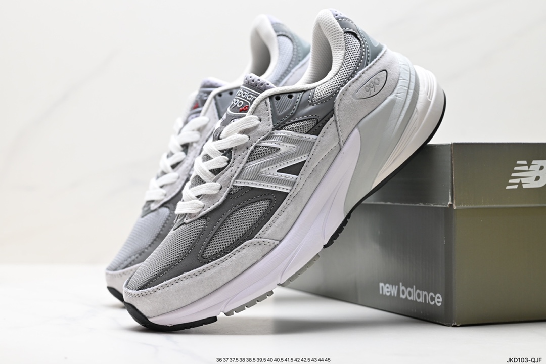 New Balance Made in USA 990v6 ”Moon Mist” Sixth Generation Series American-made running shoes ”Dark Gray Reflective Silver USA” M990WT6