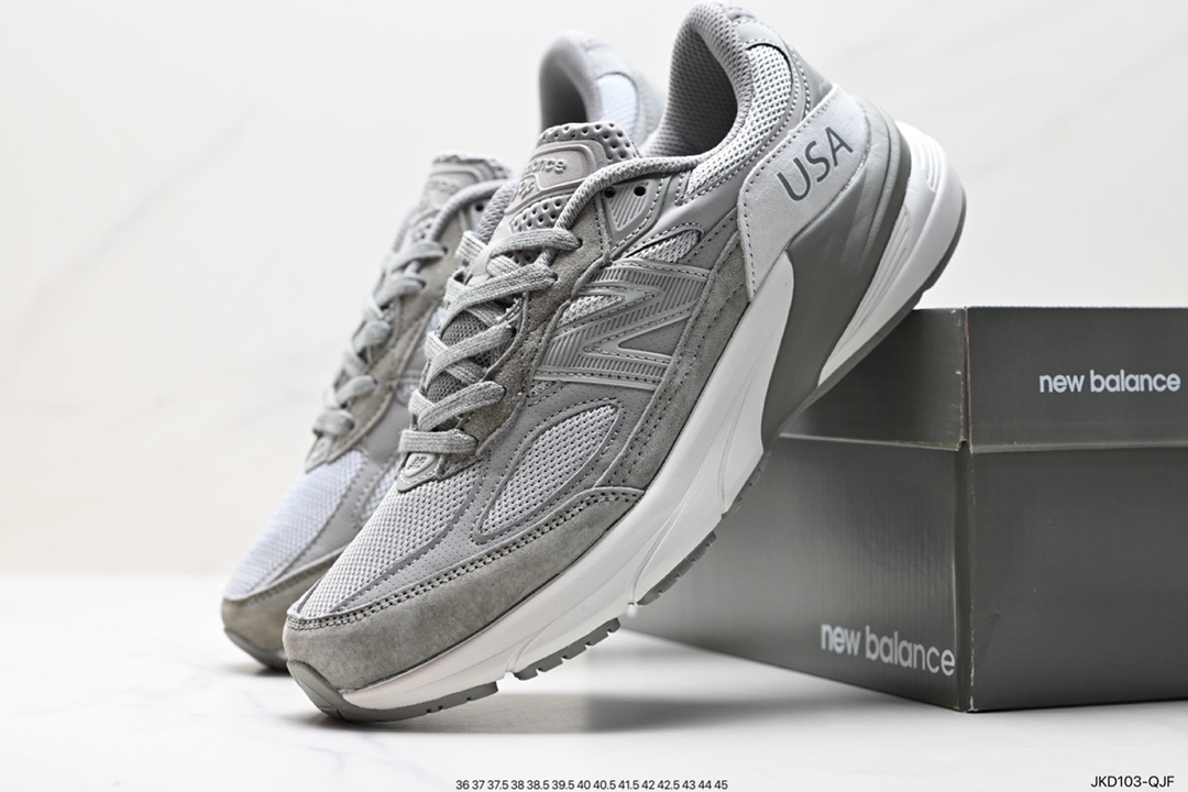 New Balance Made in USA 990v6 ”Moon Mist” Sixth Generation Series American-made running shoes ”Dark Gray Reflective Silver USA” M990WT6