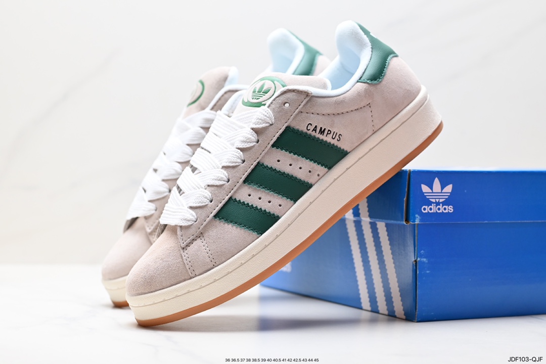 125 阿迪达斯Adidas Originals Campus 00s 学院系列 面包风经典复古低帮百搭休闲运动板鞋 ID7717