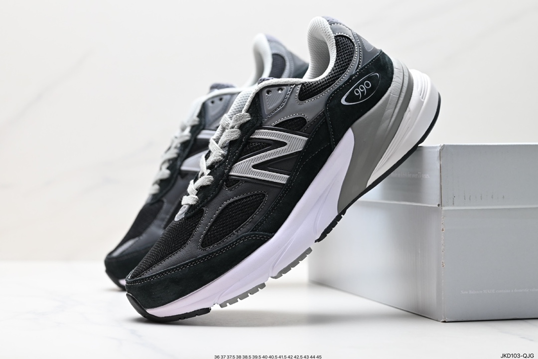 New Balance Made in USA 990v6 ”Moon Mist” Sixth Generation Series Running Shoes ”Dark Gray Reflective Silver USA” M990AC6