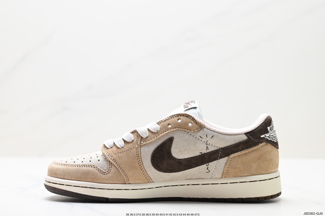 fragment design x Travis Scott x Nike Air Jordan 1 Low OG SP”Black/Green Toe“AJ1乔丹一代篮球鞋 DM7866-111