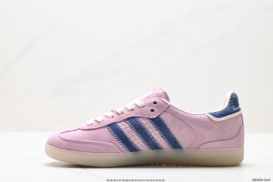 200 阿迪达斯三叶草Adidas Originals Samba Vegan OG”SPD“桑巴舞板鞋 IG4198