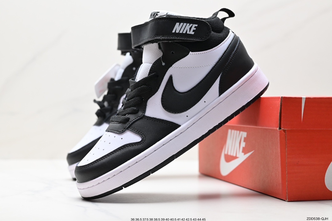 230 Nike  Court Borough Mid 2 百搭单品中帮百搭透气休闲运动板鞋 CD7782-105