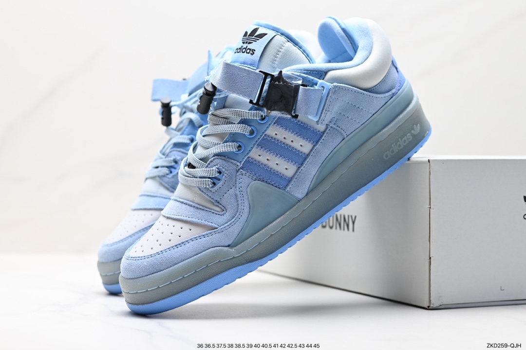 270 阿迪达斯Bad Bunny x Adidas   Forum Low 暗黑兔 波多黎各的饶舌歌手 GY9693