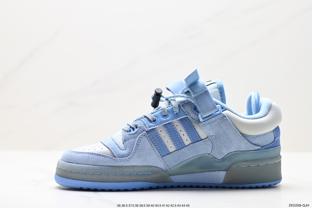 270 阿迪达斯Bad Bunny x Adidas   Forum Low 暗黑兔 波多黎各的饶舌歌手 GY9693