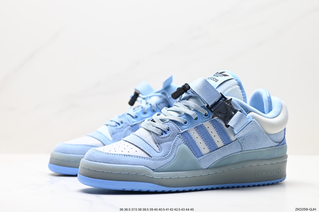 270 阿迪达斯Bad Bunny x Adidas   Forum Low 暗黑兔 波多黎各的饶舌歌手 GY9693