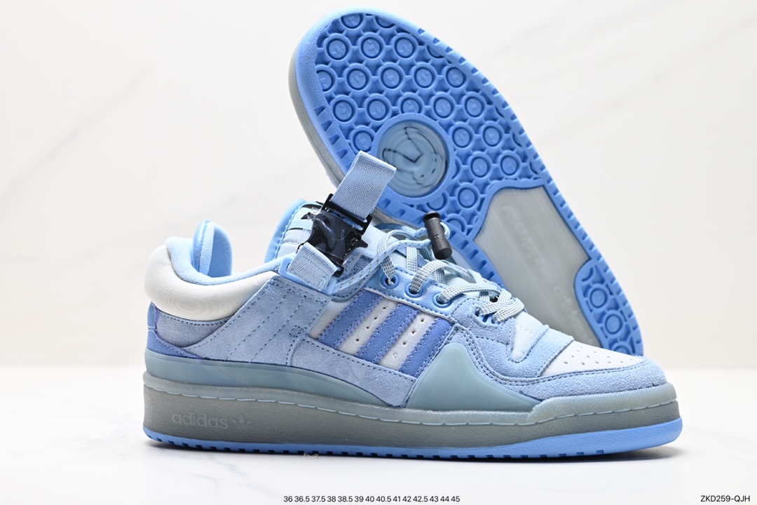 270 阿迪达斯Bad Bunny x Adidas   Forum Low 暗黑兔 波多黎各的饶舌歌手 GY9693