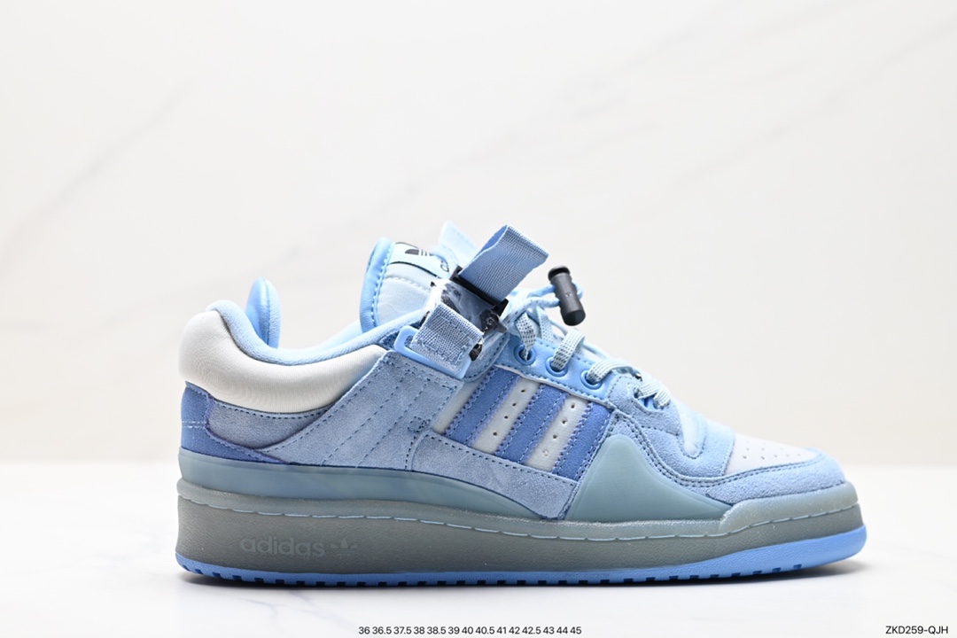 270 阿迪达斯Bad Bunny x Adidas   Forum Low 暗黑兔 波多黎各的饶舌歌手 GY9693