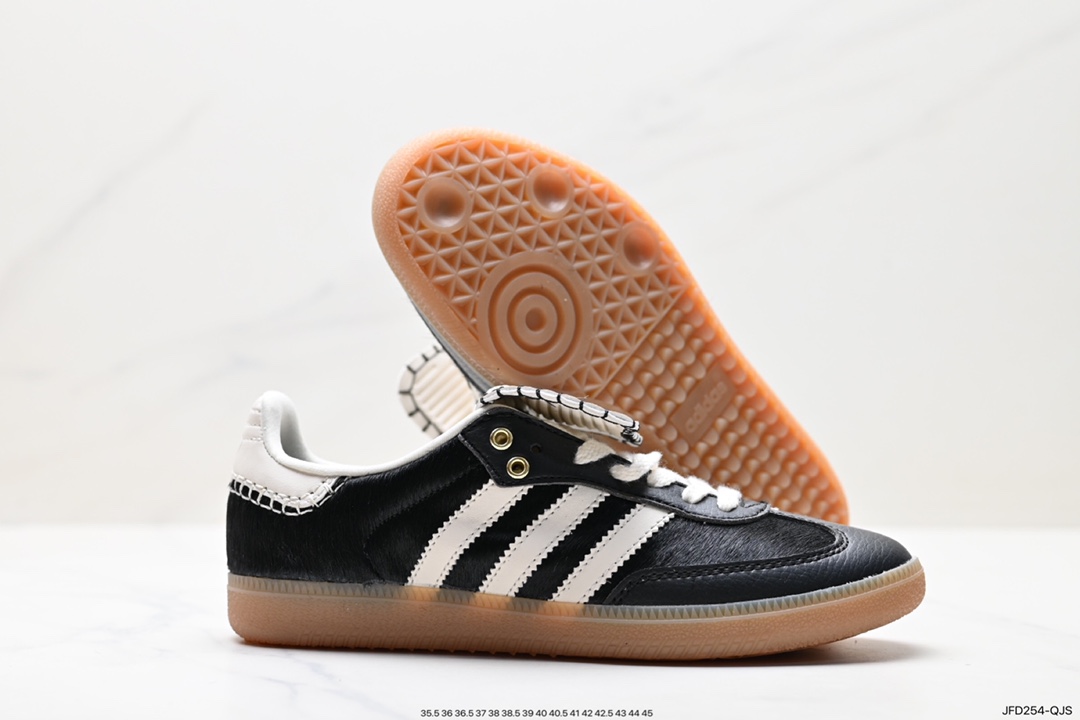 170 阿迪达斯三叶草Adidas Originals Samba Vegan OG”SPD“桑巴舞板鞋 IE0580