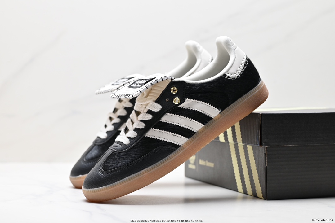 170 阿迪达斯三叶草Adidas Originals Samba Vegan OG”SPD“桑巴舞板鞋 IE0580