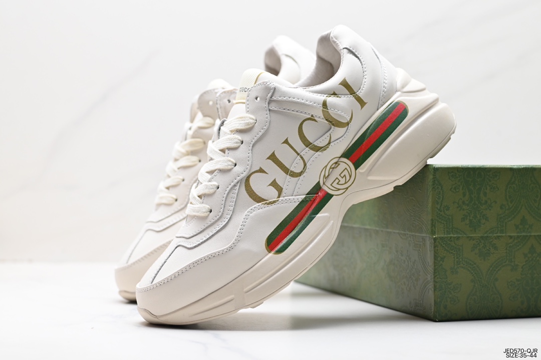 150  Gucci Logo 以老爹鞋 Rhyton 的复古感Rhyton 系列运动鞋