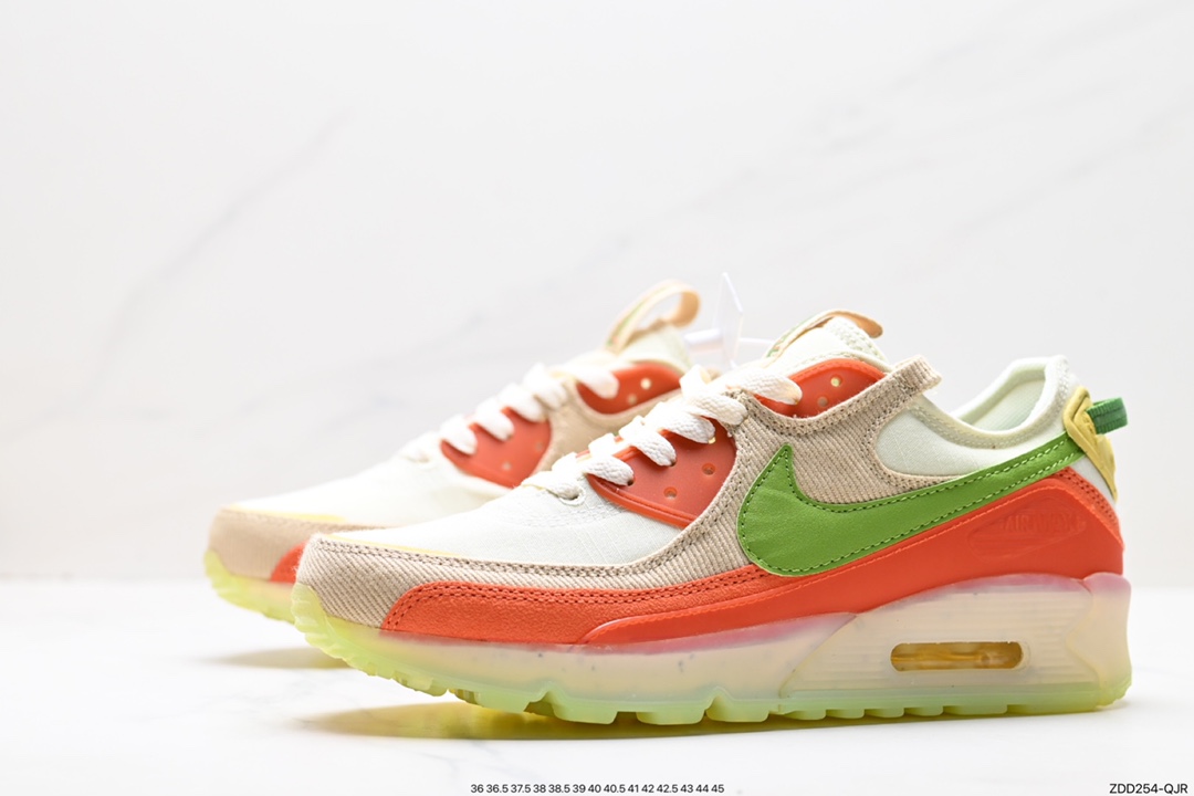 230 Nike  Air Max 90 Terrascape 橙绿 复古耐磨低帮跑步鞋 DV7413-100