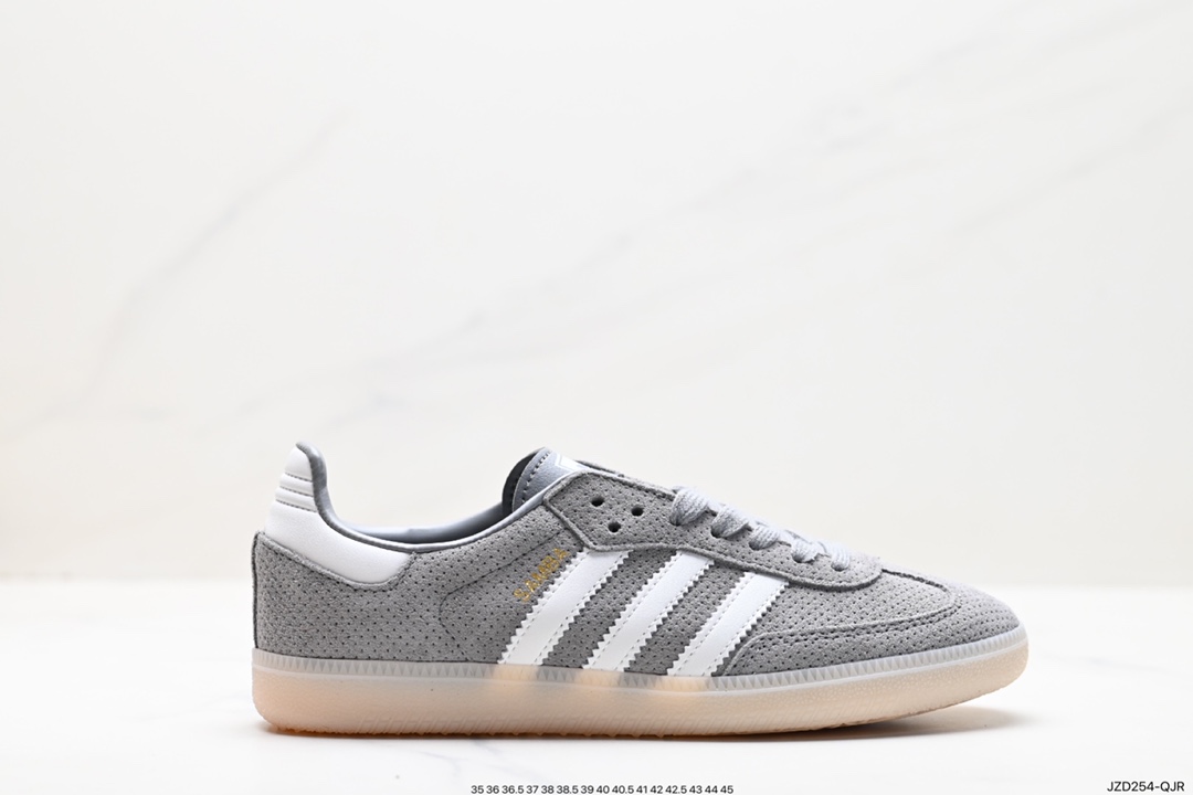 140 Adidas Samba Team 生胶麂皮灰 Adidas Originals Samba Vegan桑巴德训鞋 HP7905