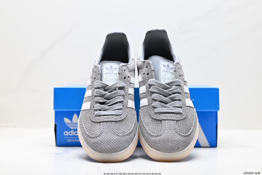 140 Adidas Samba Team 生胶麂皮灰 Adidas Originals Samba Vegan桑巴德训鞋 HP7905