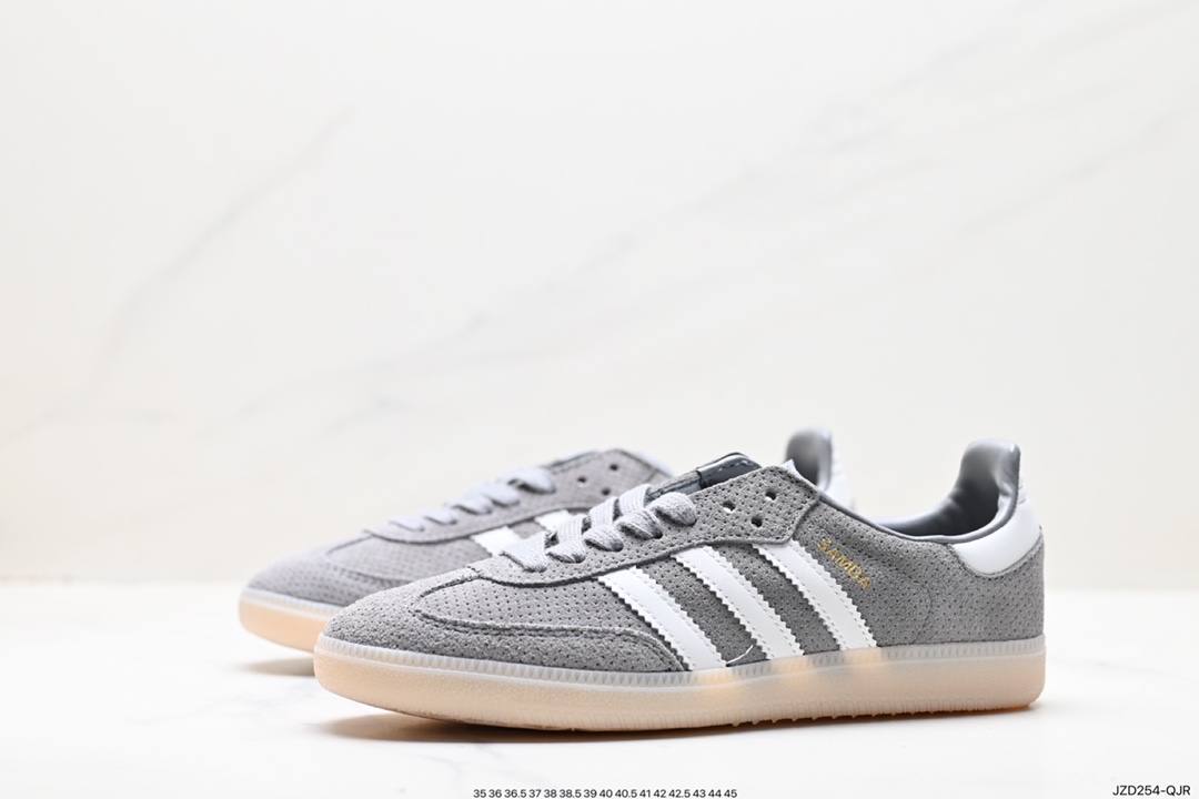 140 Adidas Samba Team 生胶麂皮灰 Adidas Originals Samba Vegan桑巴德训鞋 HP7905