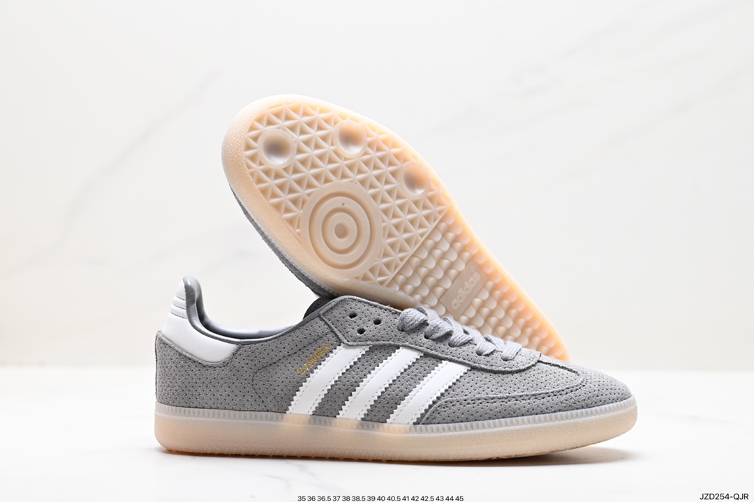 140 Adidas Samba Team 生胶麂皮灰 Adidas Originals Samba Vegan桑巴德训鞋 HP7905