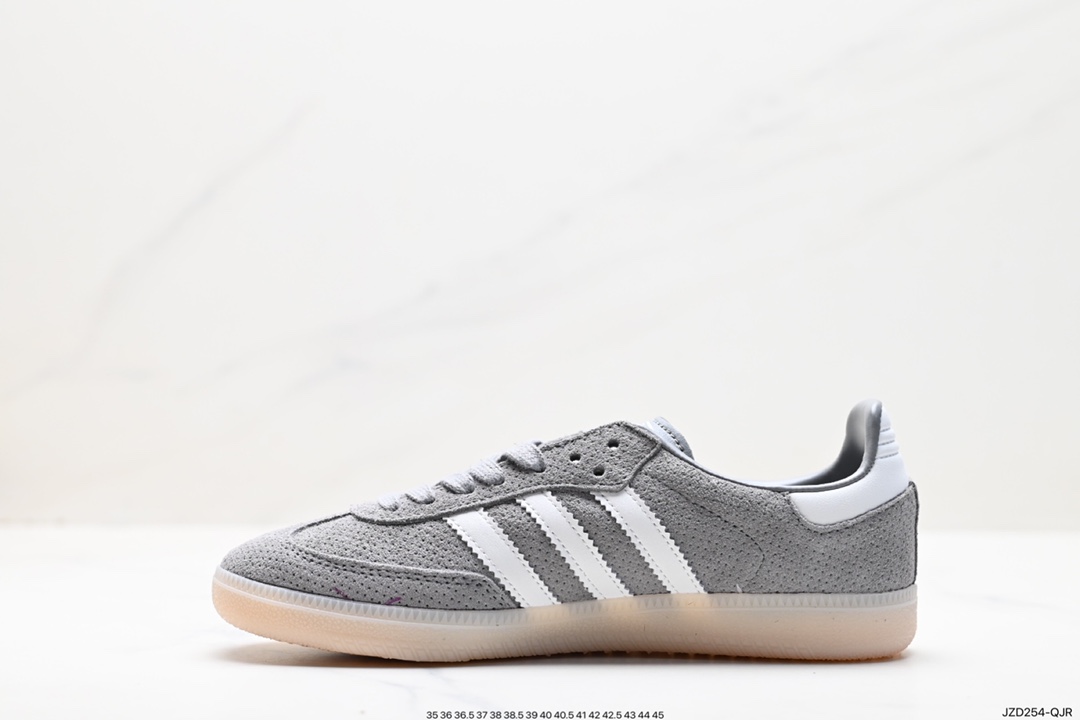 140 Adidas Samba Team 生胶麂皮灰 Adidas Originals Samba Vegan桑巴德训鞋 HP7905