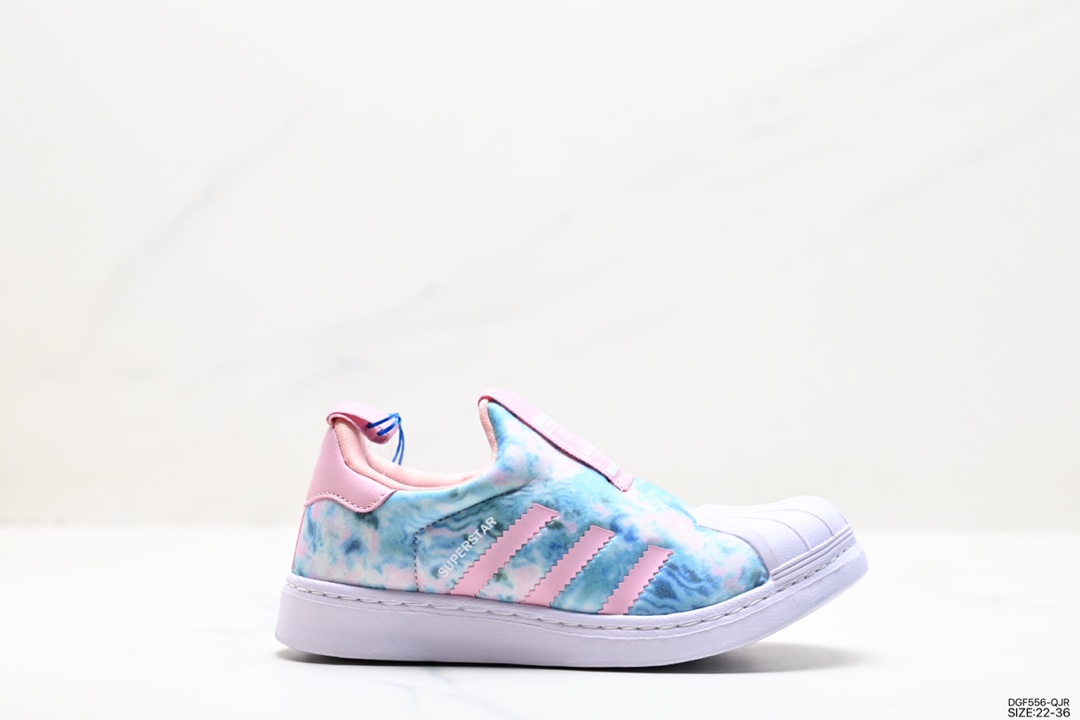 85 阿迪童鞋 萌娃精品 阿迪达斯Adidas Superstar 360 C 三叶草贝壳头童鞋