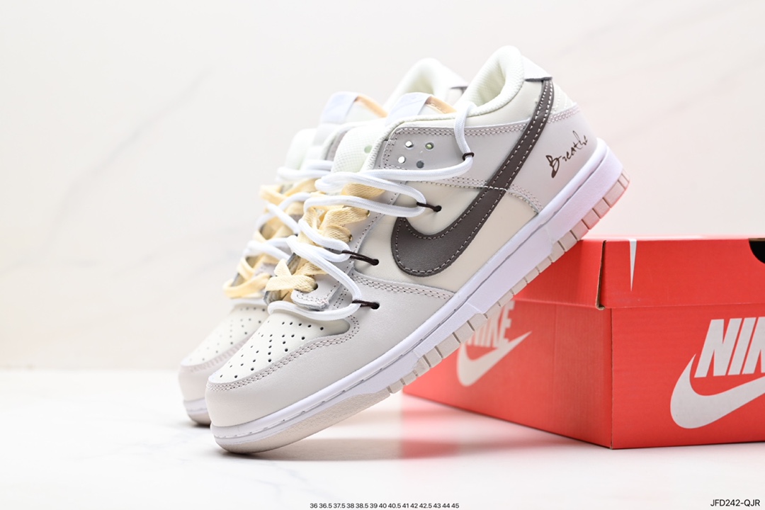 170 Nike SB Dunk Low”Milk White/Pink/Smile“扣篮板鞋 采