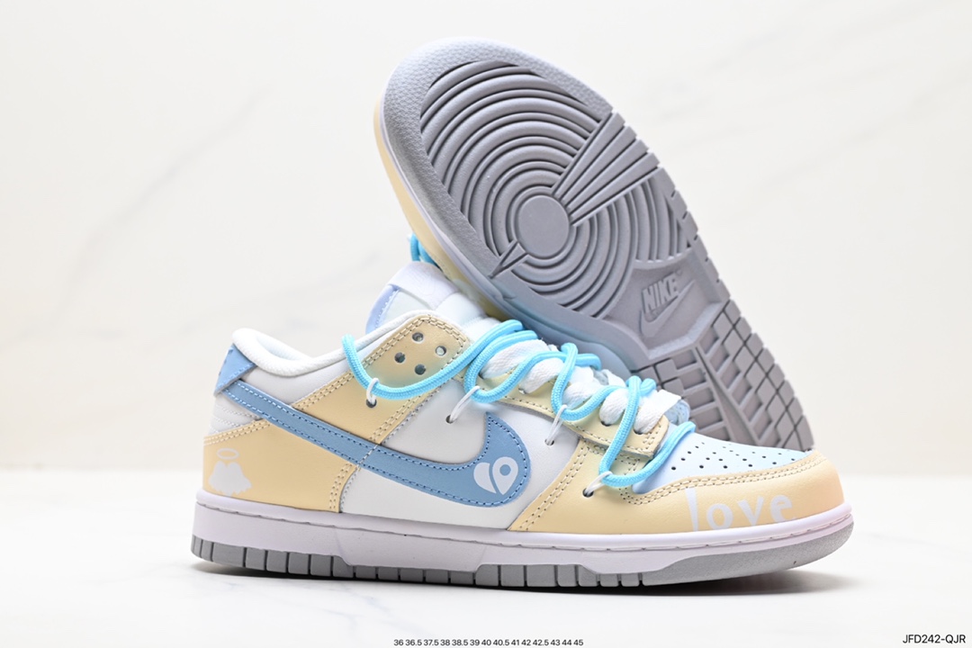 170 Nike SB Dunk Low”Milk White/Pink/Smile“扣篮板鞋 采